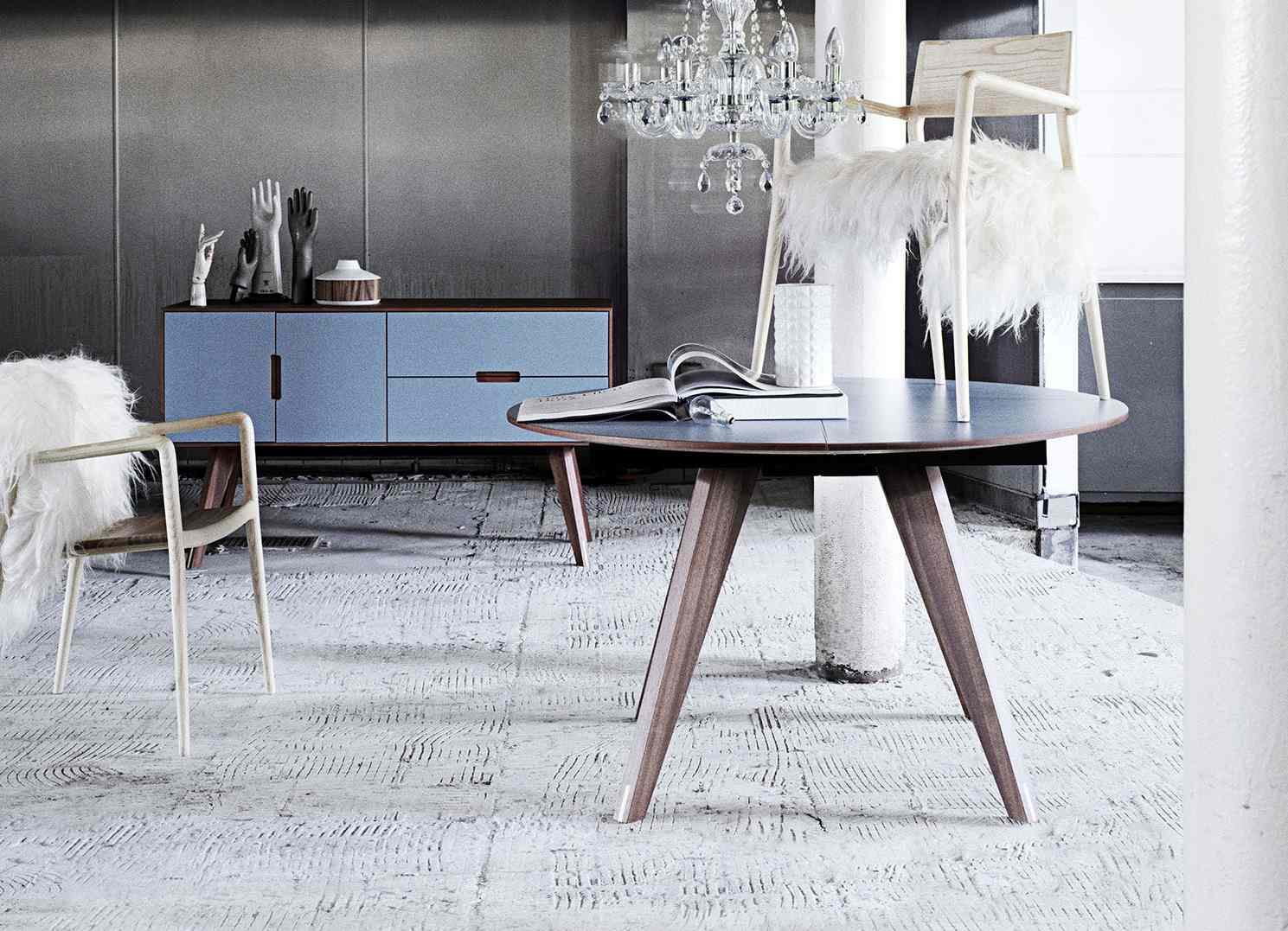 Eine runde sache runde designer couchtische designs2love Runder couchtisch