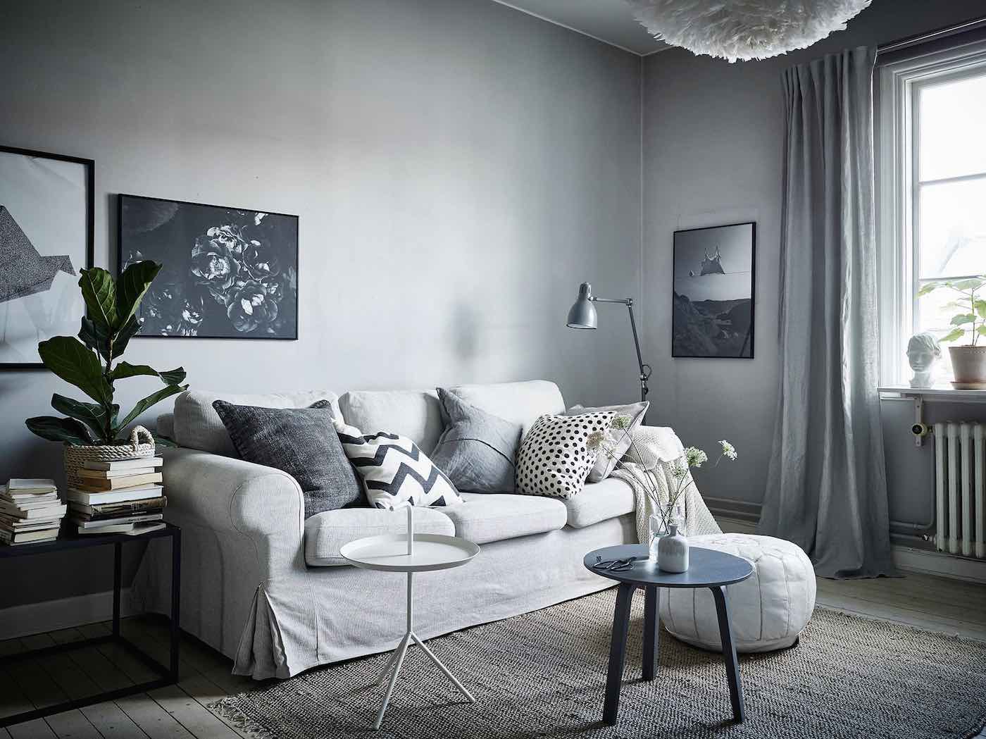 Wohnzimmer blau grau: ledersofa wohnzimmer farbtrends. wandfarbe ...