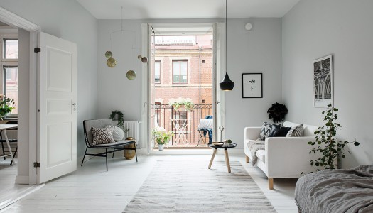 Design Inspiration – Kleine Wohnung in weiß grau Tönen