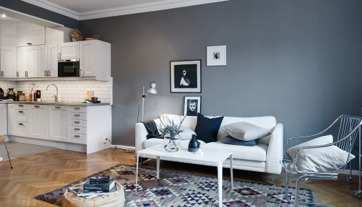 Wohninspiration – Wohnung mit dunklen Wandfarben